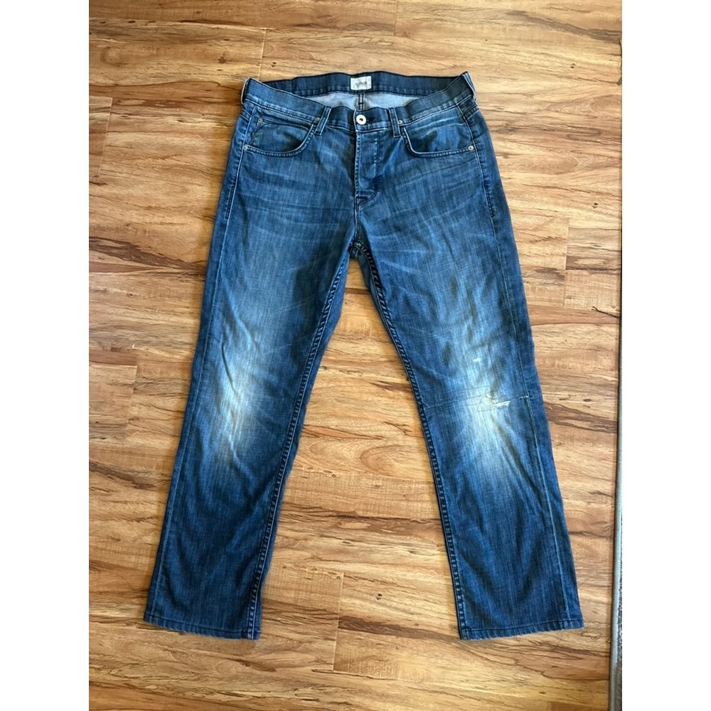 Premium Hudson Byron Straight Leg Union Jack Patch Made in USA Mens 33